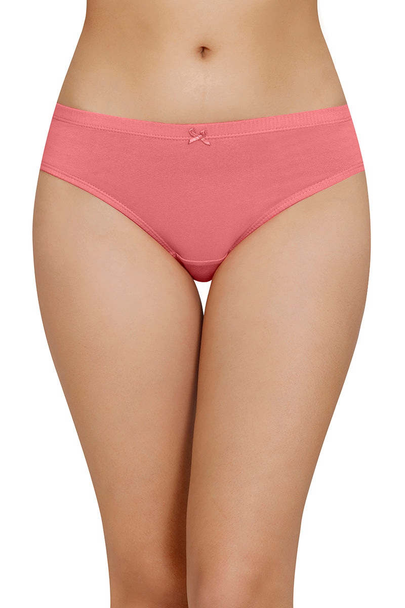 Inner Elastic Solid Mid Rise Bikini Panty (Pack of 3)