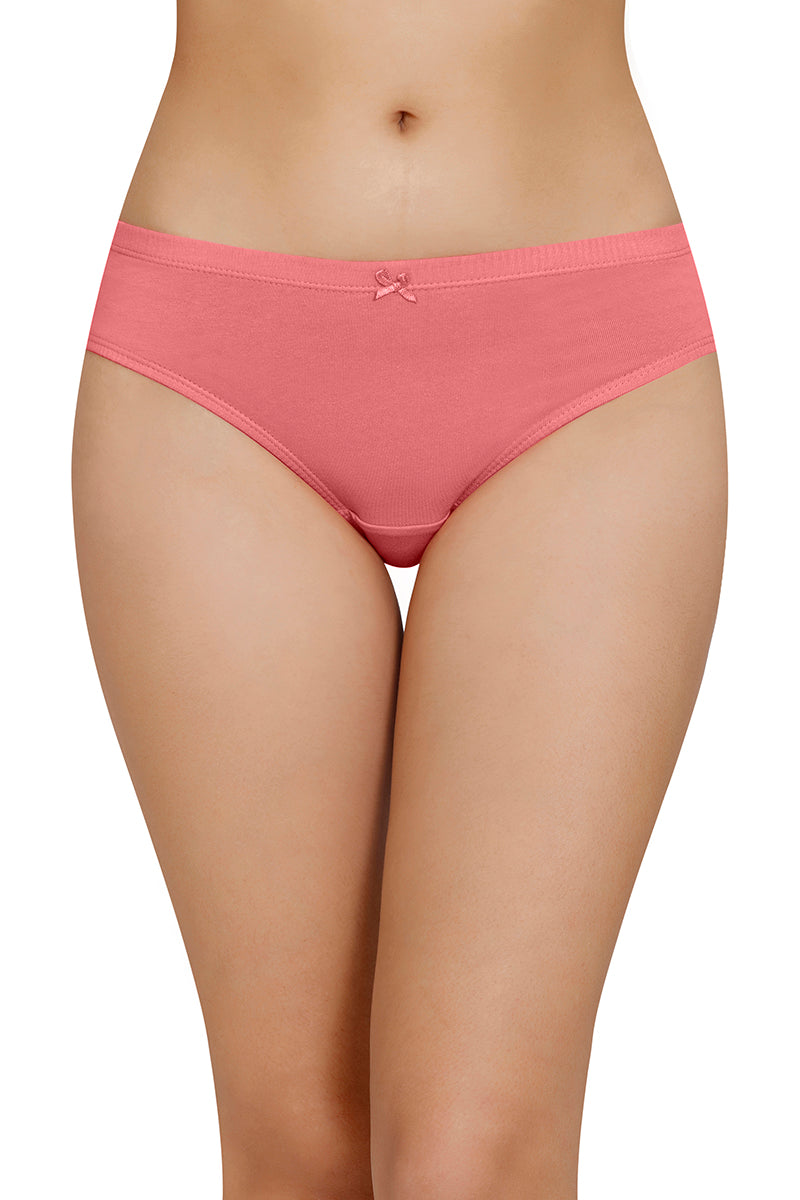 Inner Elastic Solid Mid Rise Bikini Panty (Pack of 3) - Image 5 of 8