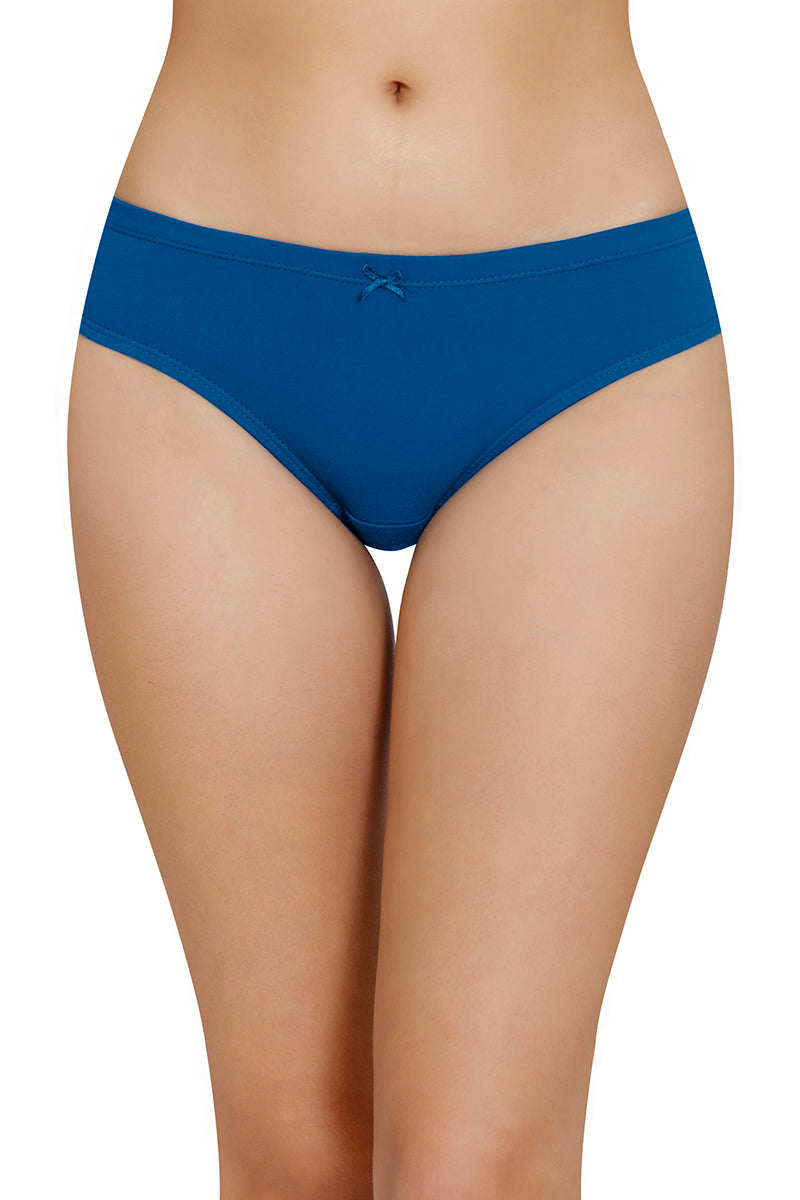 Inner Elastic Solid Mid Rise Bikini Panty (Pack of 3) - Image 7 of 8