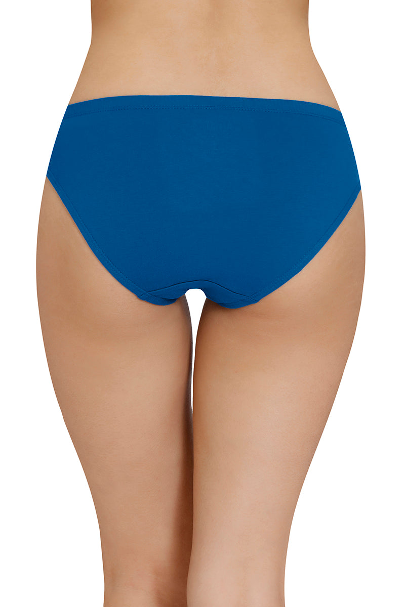 Inner Elastic Solid Mid Rise Bikini Panty (Pack of 3)