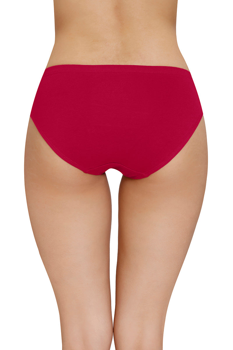 Inner Elastic Solid Mid Rise Bikini Panty (Pack of 3) - Image 8 of 8