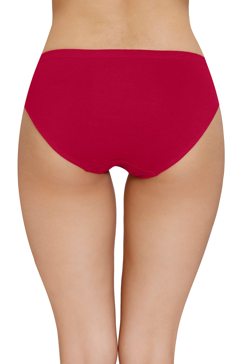 Inner Elastic Solid Mid Rise Bikini Panty (Pack of 3) - Image 8 of 8