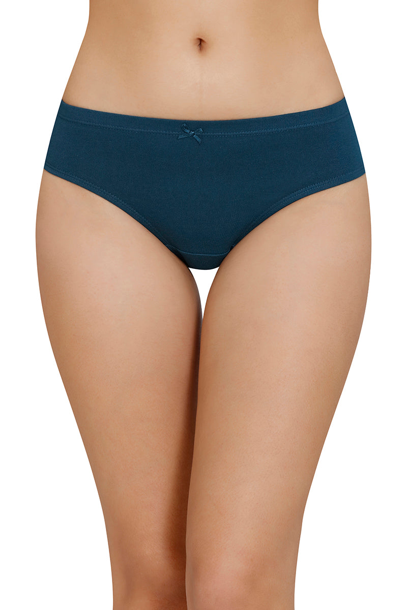 Inner Elastic Solid Mid Rise Bikini Panty (Pack of 3)