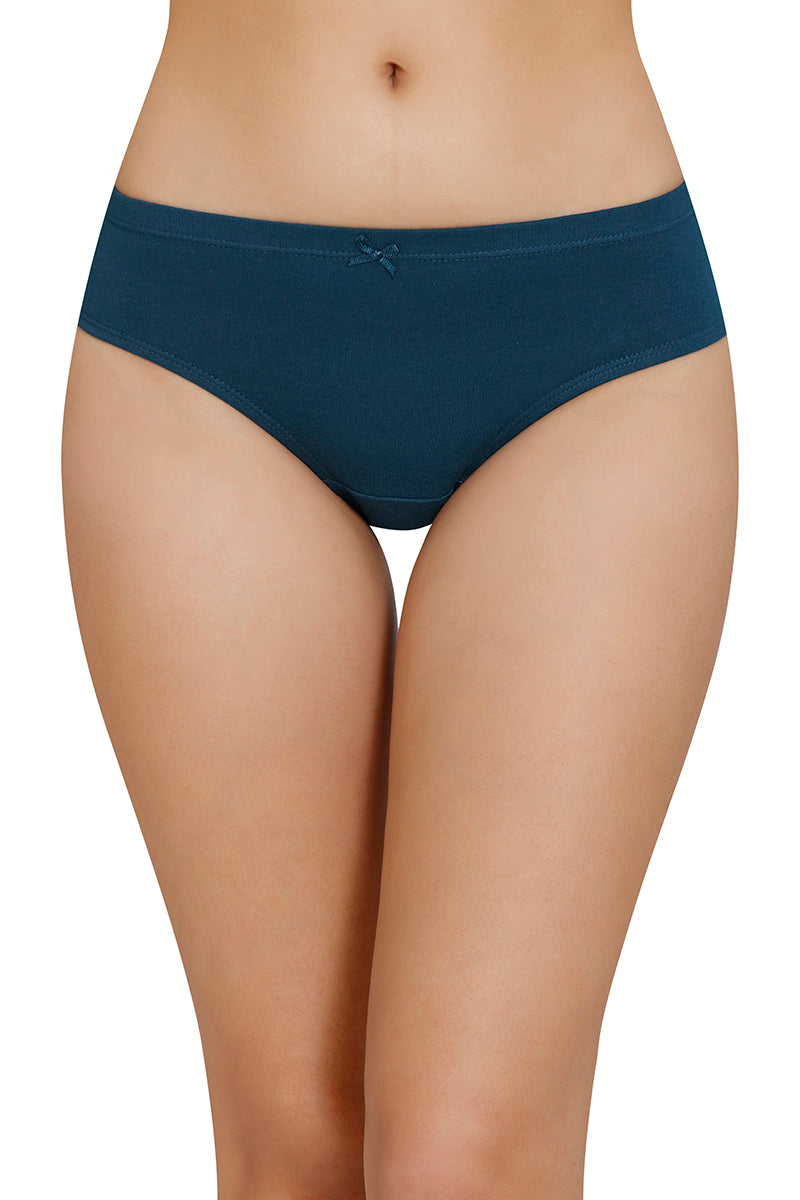 Inner Elastic Solid Mid Rise Bikini Panty (Pack of 3) - Image 7 of 8