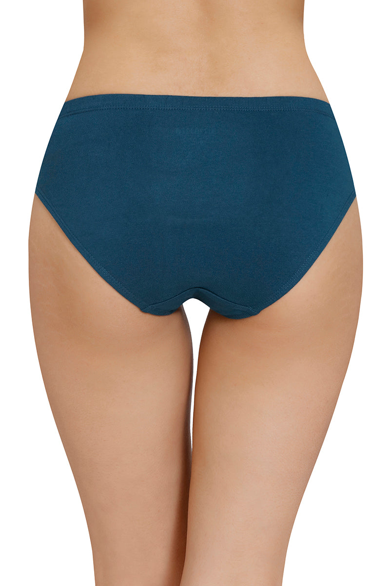 Inner Elastic Solid Mid Rise Bikini Panty (Pack of 3)