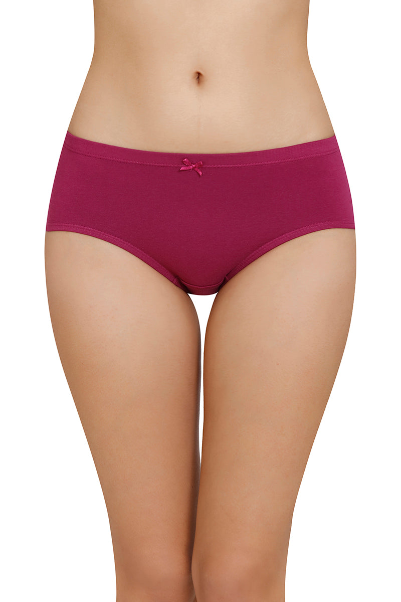 Inner Elastic Solid Mid Rise Hipster Panty (Pack of 3) - Image 5 of 8