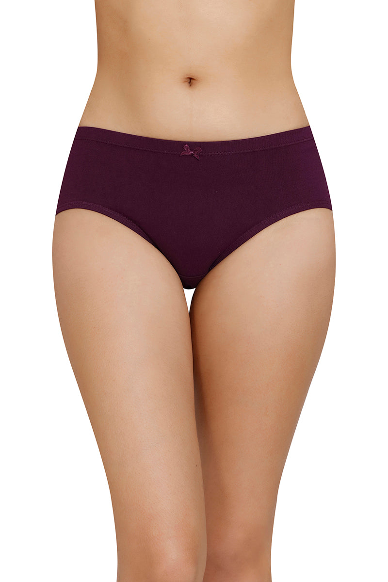 Inner Elastic Solid Mid Rise Hipster Panty (Pack of 3) - Image 2 of 8