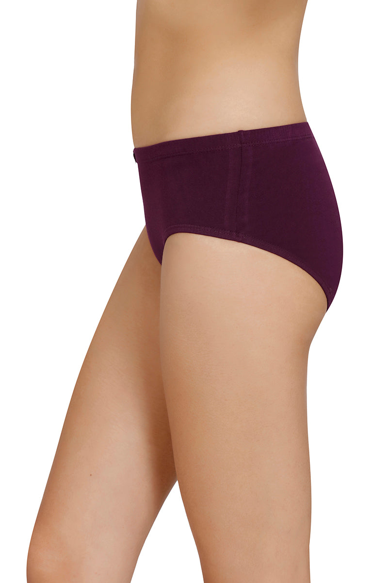 Inner Elastic Solid Mid Rise Hipster Panty (Pack of 3) - Image 3 of 8