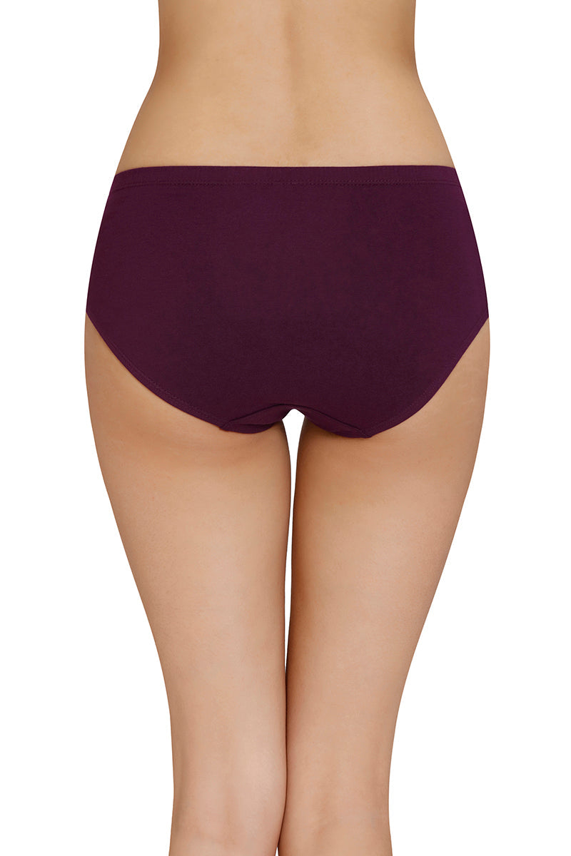 Inner Elastic Solid Mid Rise Hipster Panty (Pack of 3) - Image 4 of 8