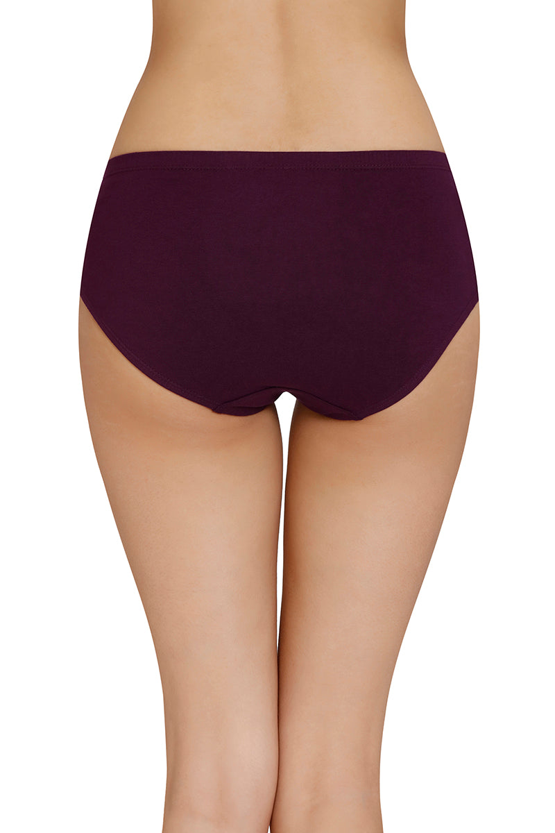 Inner Elastic Solid Mid Rise Hipster Panty (Pack of 3) - Image 4 of 8