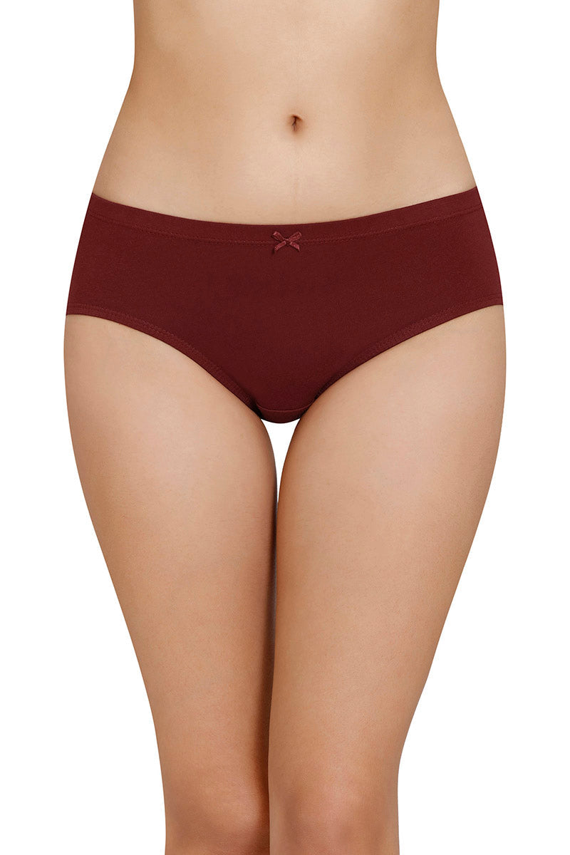 Inner Elastic Solid Mid Rise Hipster Panty (Pack of 3) - Image 5 of 8
