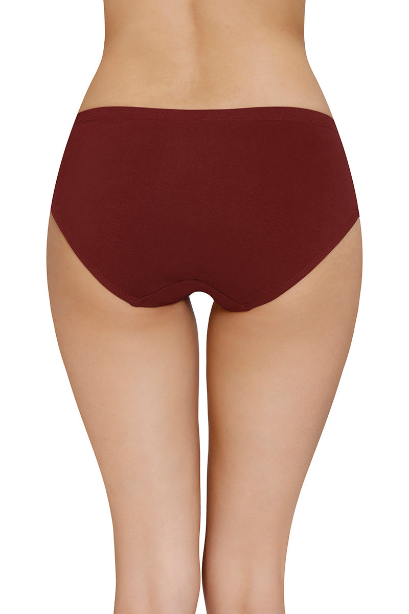 Inner Elastic Solid Mid Rise Hipster Panty (Pack of 3) - Image 6 of 8