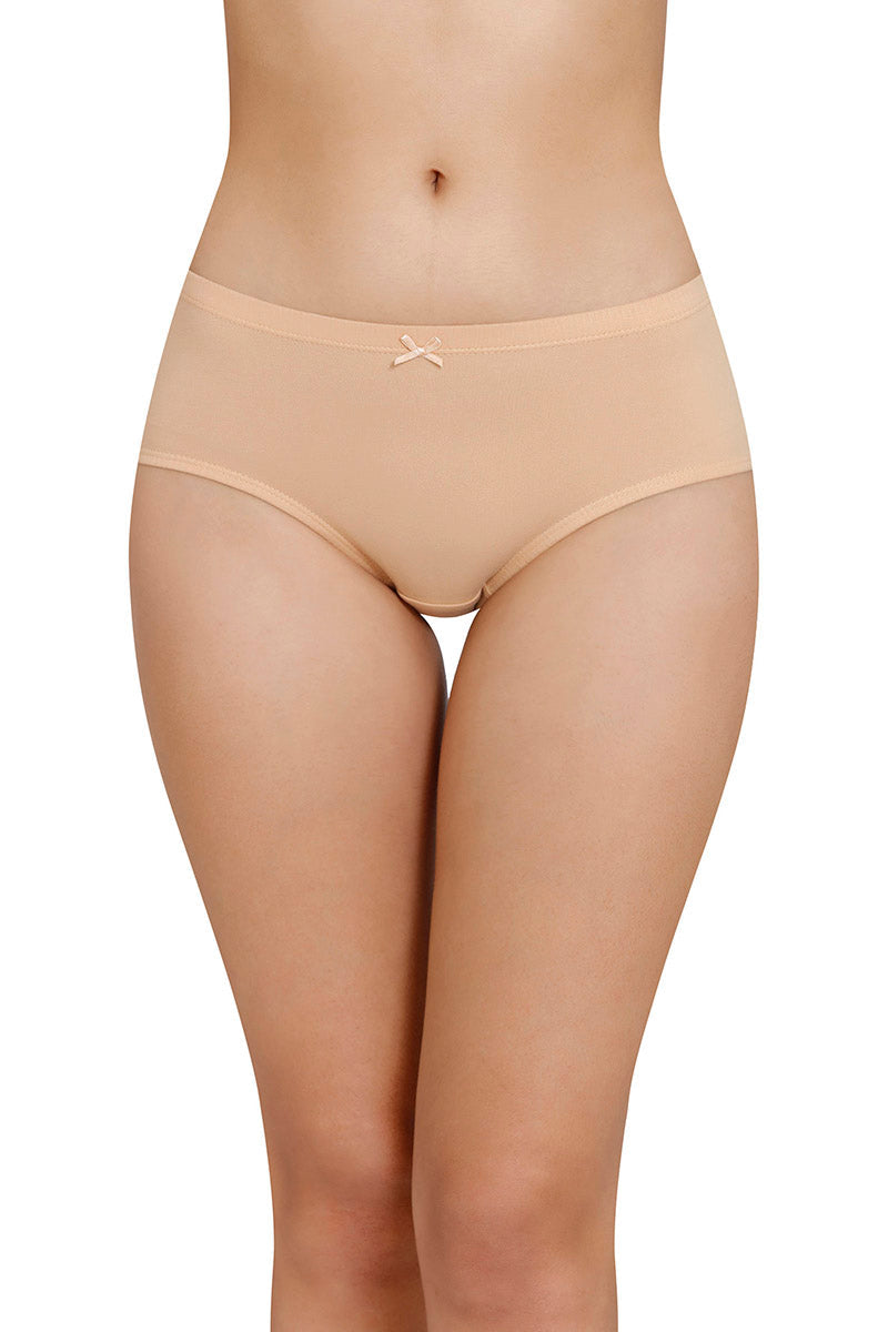Inner Elastic Solid Mid Rise Hipster Panty (Pack of 3)