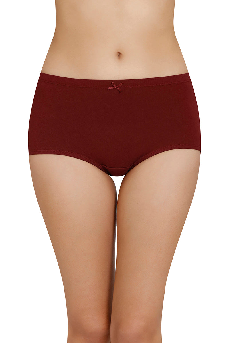 Inner Elastic Solid High Rise Full Briefs Panty (Pack of 3) - Image 2 of 8