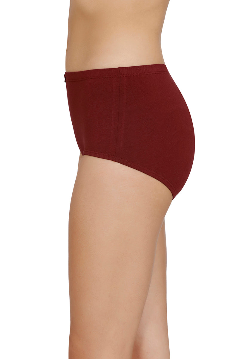 Inner Elastic Solid High Rise Full Briefs Panty (Pack of 3) - Image 3 of 8