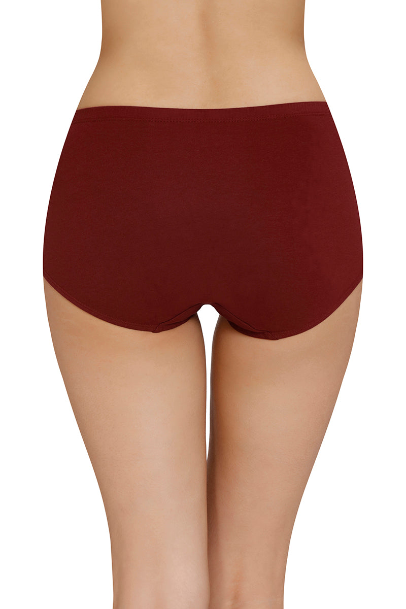 Inner Elastic Solid High Rise Full Briefs Panty (Pack of 3) - Image 4 of 8