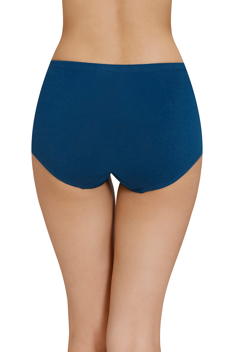 Inner Elastic Solid High Rise Full Briefs Panty (Pack of 3)
