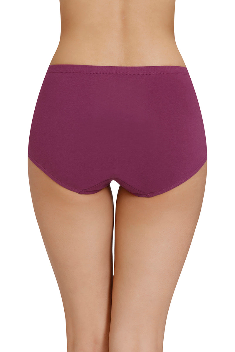 Inner Elastic Solid High Rise Full Briefs Panty (Pack of 3) - Image 6 of 8
