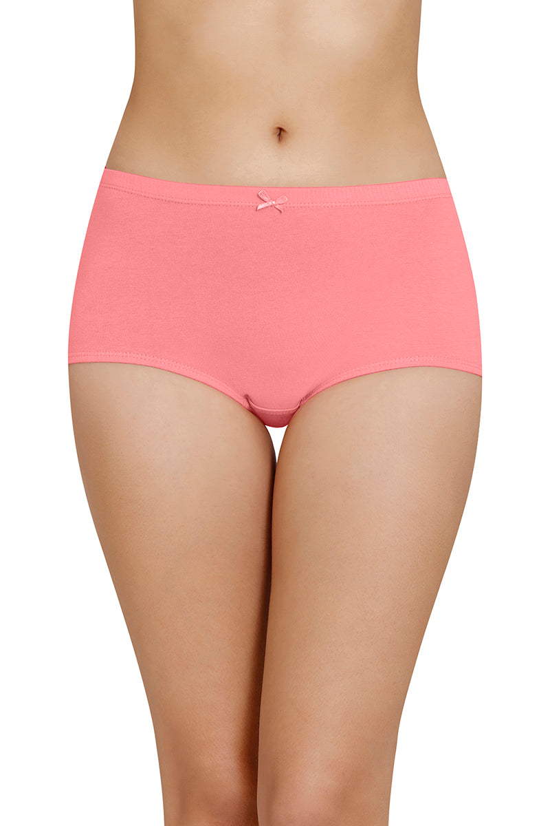 Inner Elastic Solid High Rise Full Briefs Panty (Pack of 3)