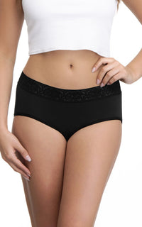 Ultimo Midi with Lace Trim (Pack of 3) - Grape-Sandalwood-Black thumbnail 3