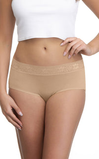 Ultimo Midi with Lace Trim (Pack of 3) - Grape-Sandalwood-Black thumbnail 4