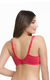 Ultimo Perfect Profile Non-Padded Wired Minimizer Bra - True Red thumbnail 3