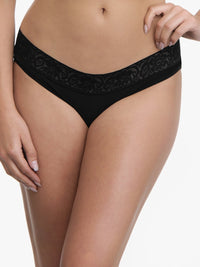 Ultimo Bikini with Lace Trim panty Pack (Pack of 3) - Inky Blue-Sandalwood-Black thumbnail 3