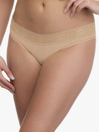 Ultimo Bikini with Lace Trim panty Pack (Pack of 3) - Inky Blue-Sandalwood-Black thumbnail 4