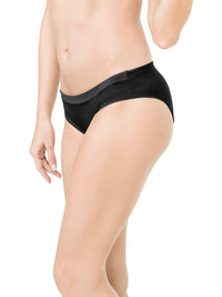 Satin Edge Bikini Panty - Black thumbnail 3