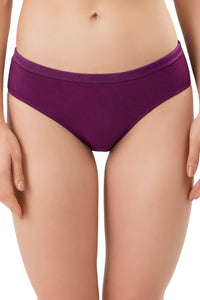 Satin Edge Bikini Panty - Plum Caspia thumbnail 1