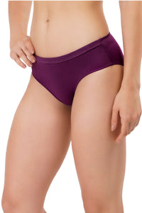 Satin Edge Bikini Panty - Plum Caspia thumbnail 2