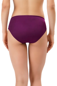 Satin Edge Bikini Panty - Plum Caspia thumbnail 3