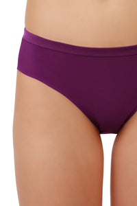 Satin Edge Bikini Panty - Plum Caspia thumbnail 4