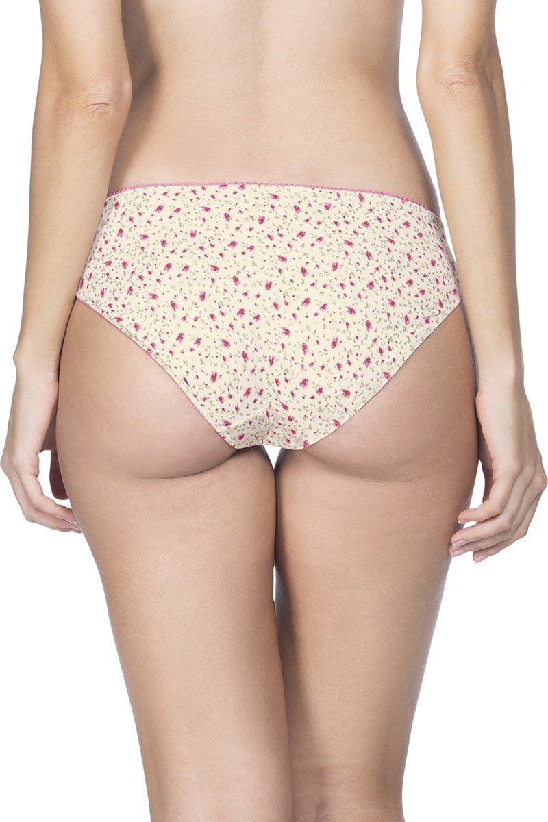 Low Rise Printed Bikini Panty - Cmliaprt-Wht