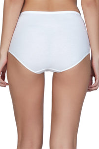Cotton Lace Full Brief - White thumbnail 3