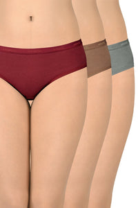 Solid Low Rise Bikini (Pack of 3) - color option