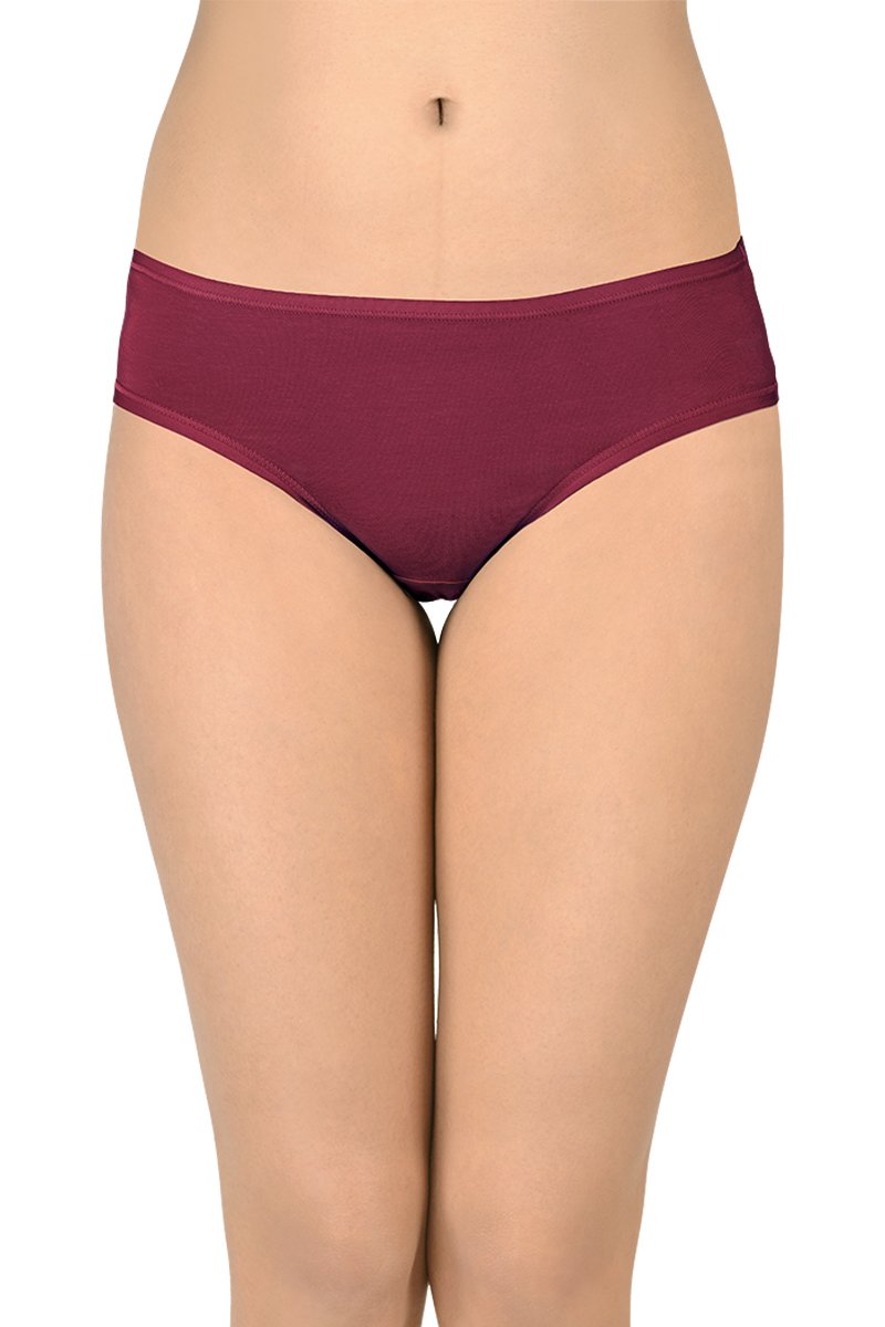 Solid Low Rise Bikini (Pack of 3)