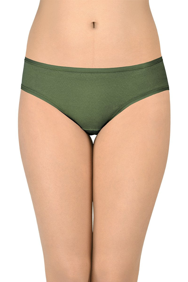 Solid Low Rise Bikini (Pack of 3)