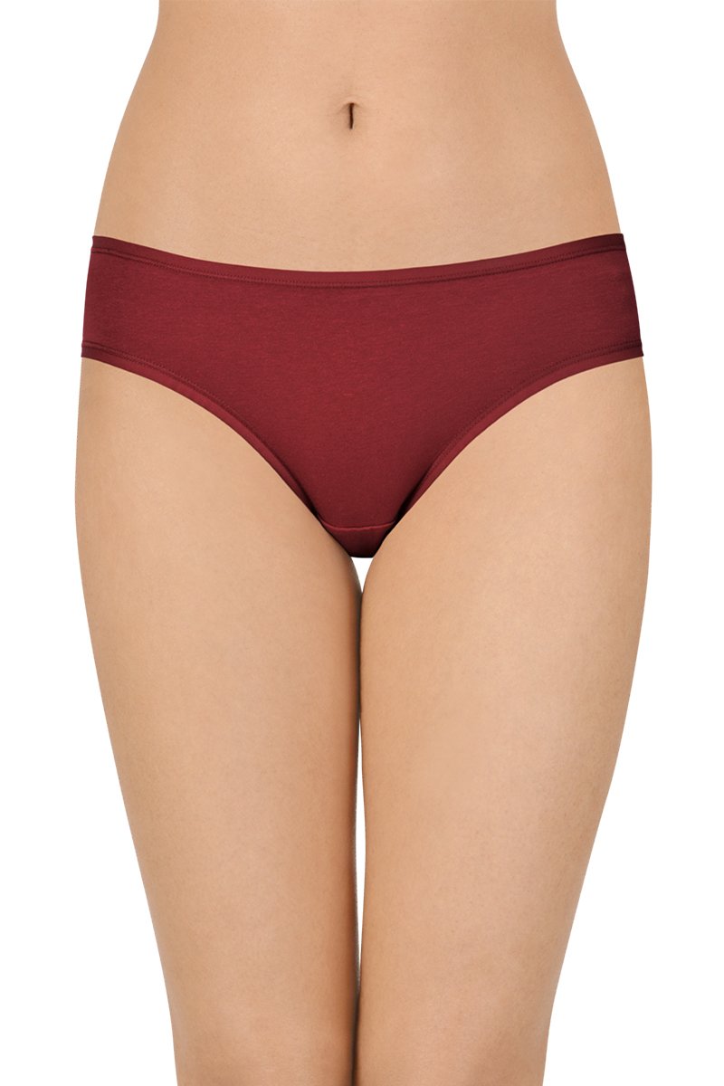 Solid Low Rise Bikini (Pack of 3)