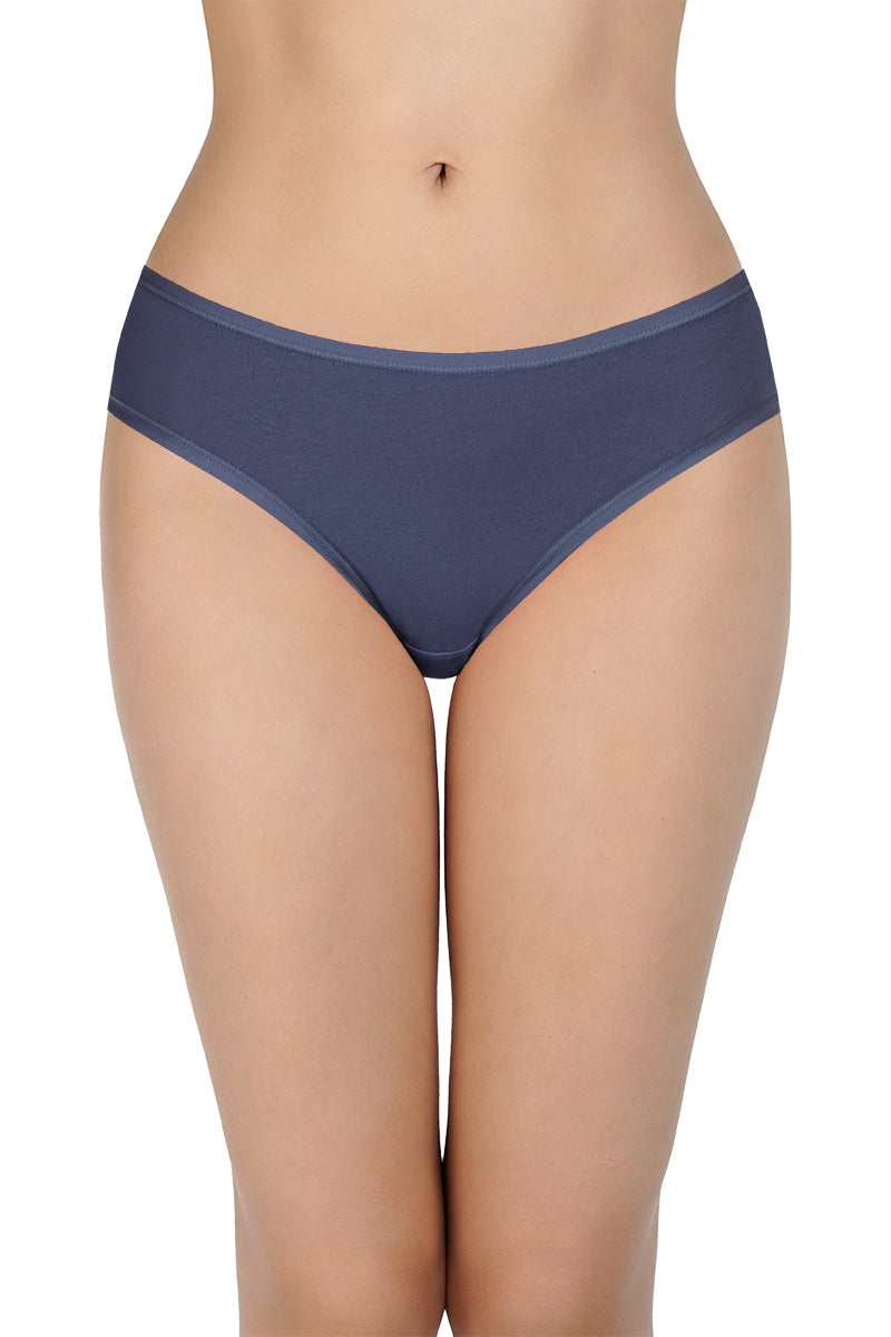 Solid Mid Rise Bikini Panty (Pack of 3) - Image 2 of 10