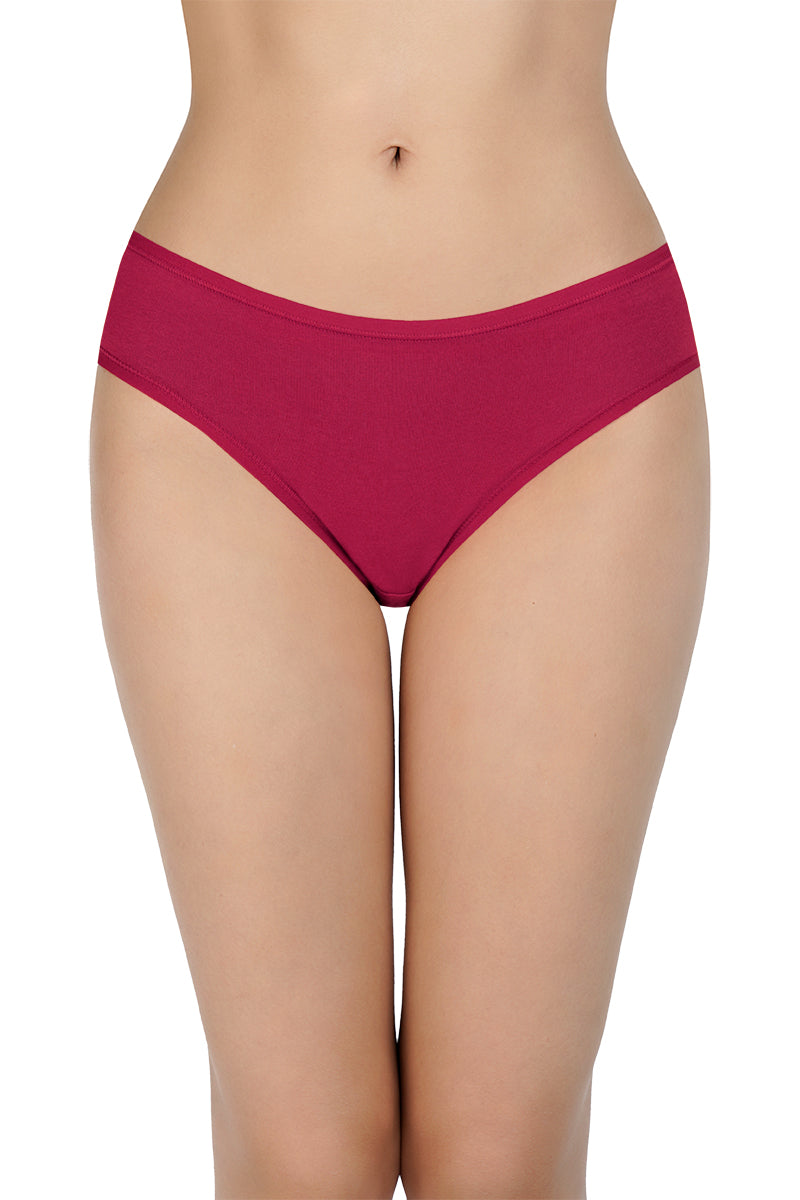 Solid Mid Rise Bikini Panty (Pack of 3) - Image 2 of 10