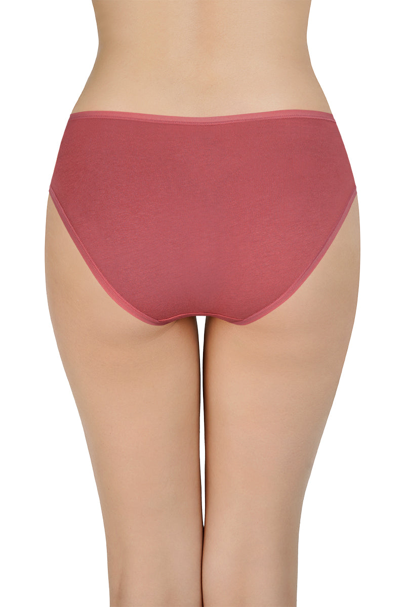 Solid Low Rise Bikini Panties (Pack of 3)