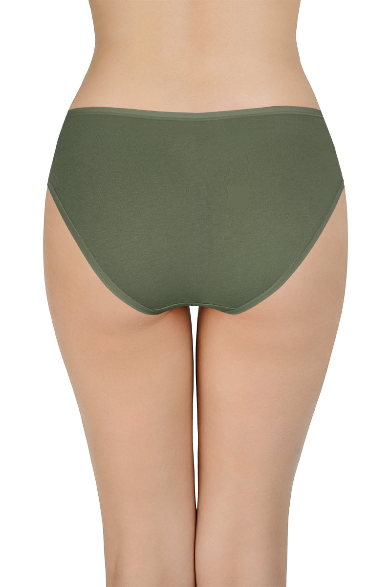 Solid Low Rise Bikini Panties (Pack of 3)