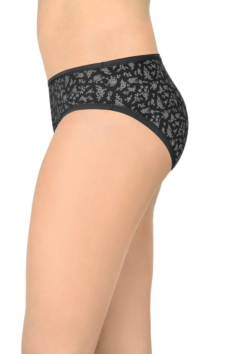 Printed Low Rise Bikini (Pack of 3)