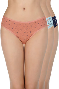 Printed Low Rise Bikini (Pack of 3) thumbnail 1