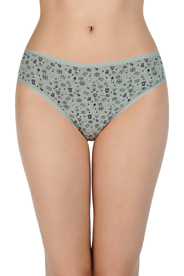 Printed Low Rise Bikini (Pack of 3)
