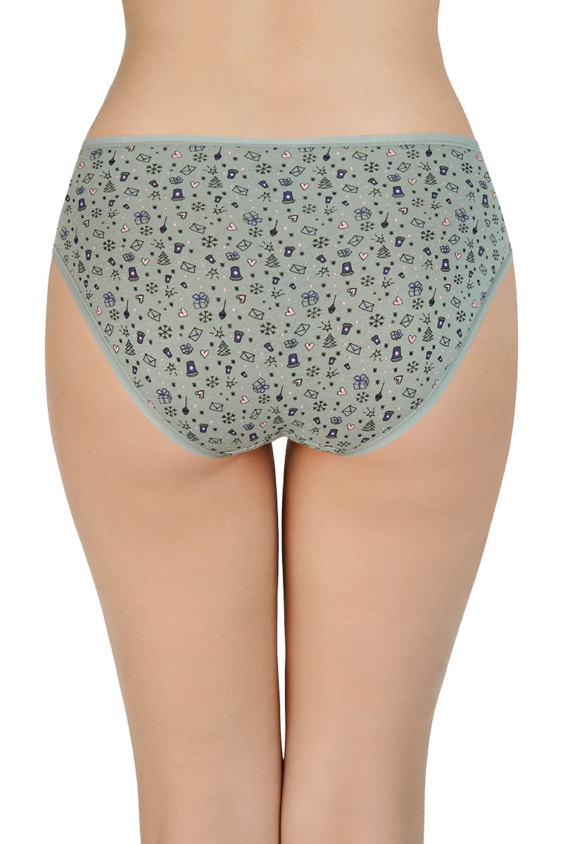 Printed Low Rise Bikini (Pack of 3)