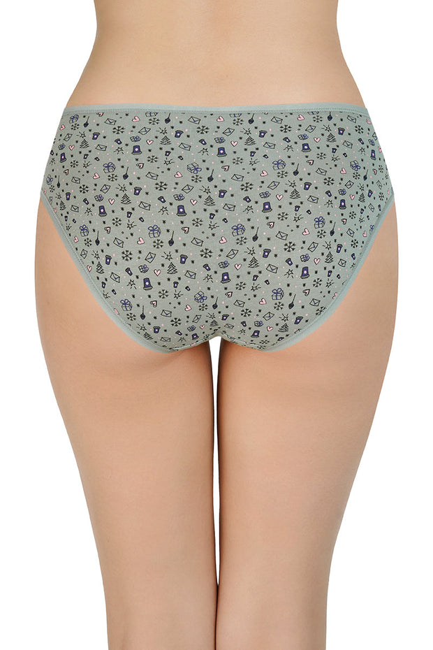 Printed Low Rise Bikini (Pack of 3)