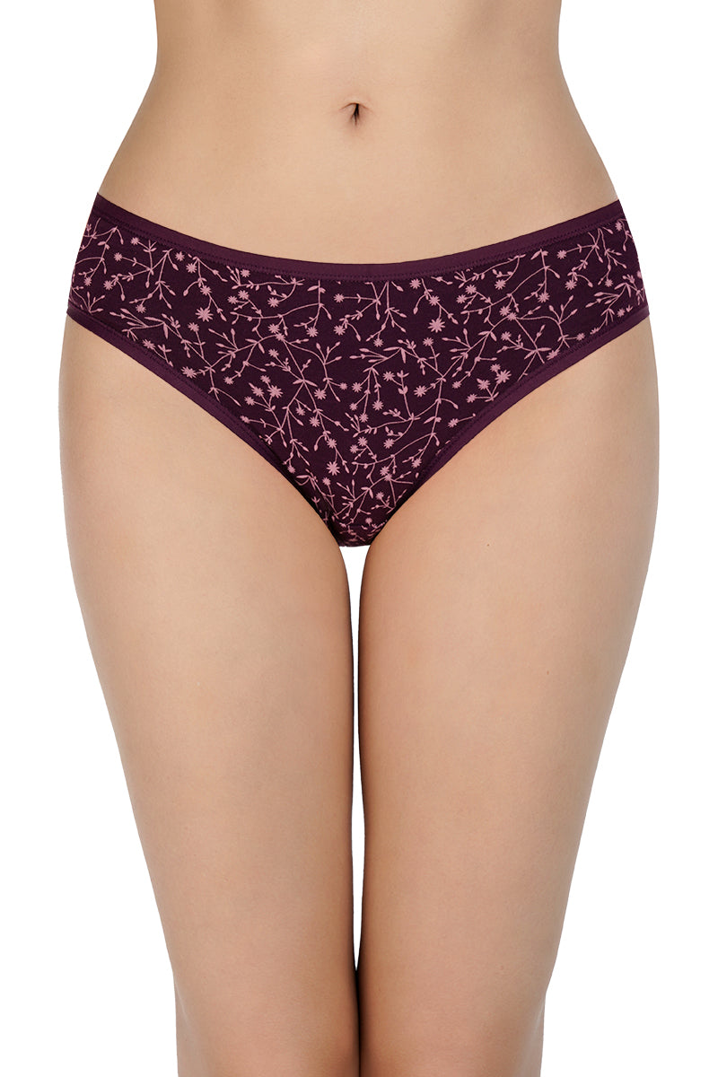 Printed Low Rise Bikini (Pack of 3)