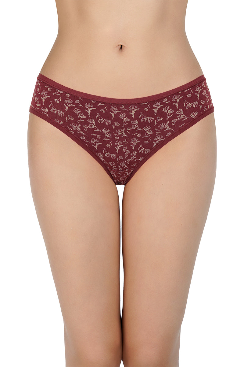 Printed Mid Rise Bikini Panty (Pack of 3) - Image 2 of 10